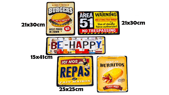 Pack Restau 4  |  5 plaques