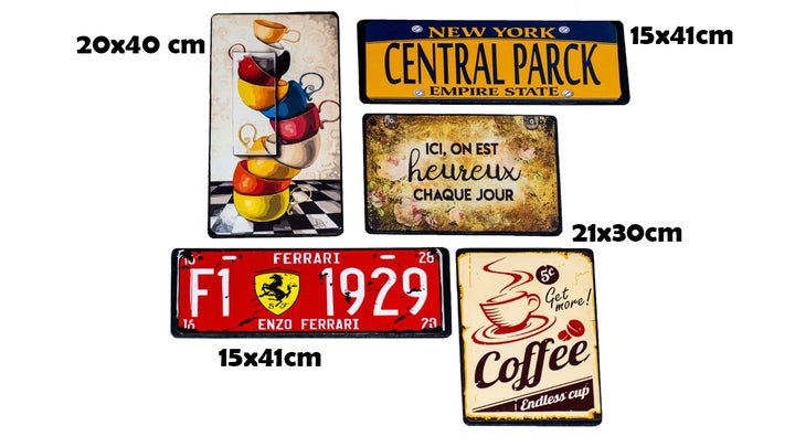 Pack Cafe 2   |  5 plaques