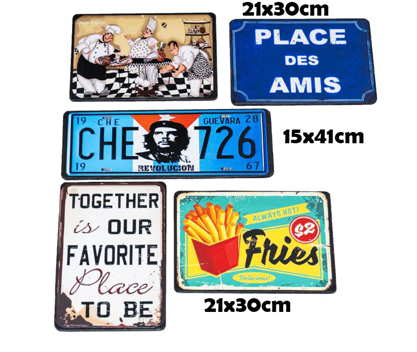 Pack RESTO 2  |  5 plaques