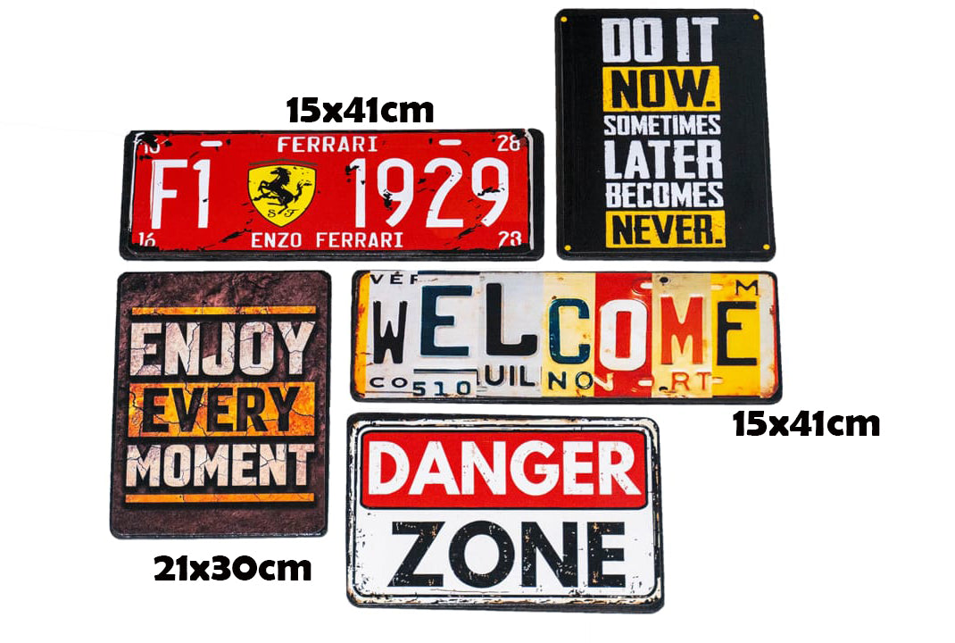 Pack F1  |  5 plaques