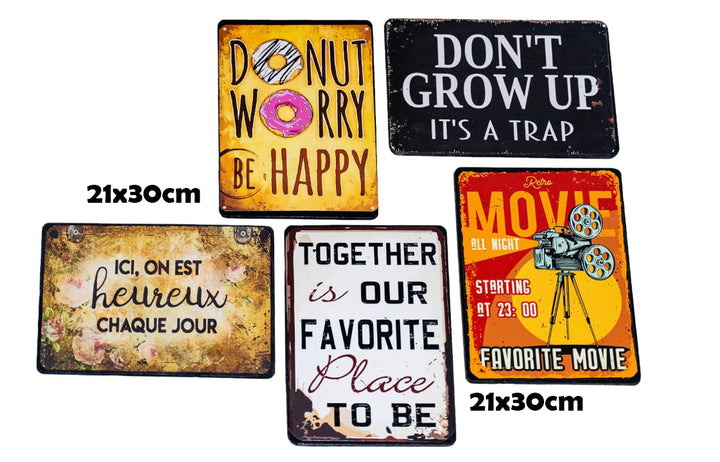 Pack Salon de Thé 5   |  5 plaques