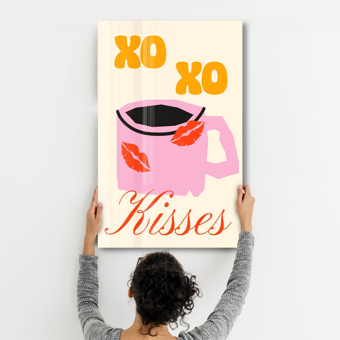 Poster Pop Art "XO XO Kisses"