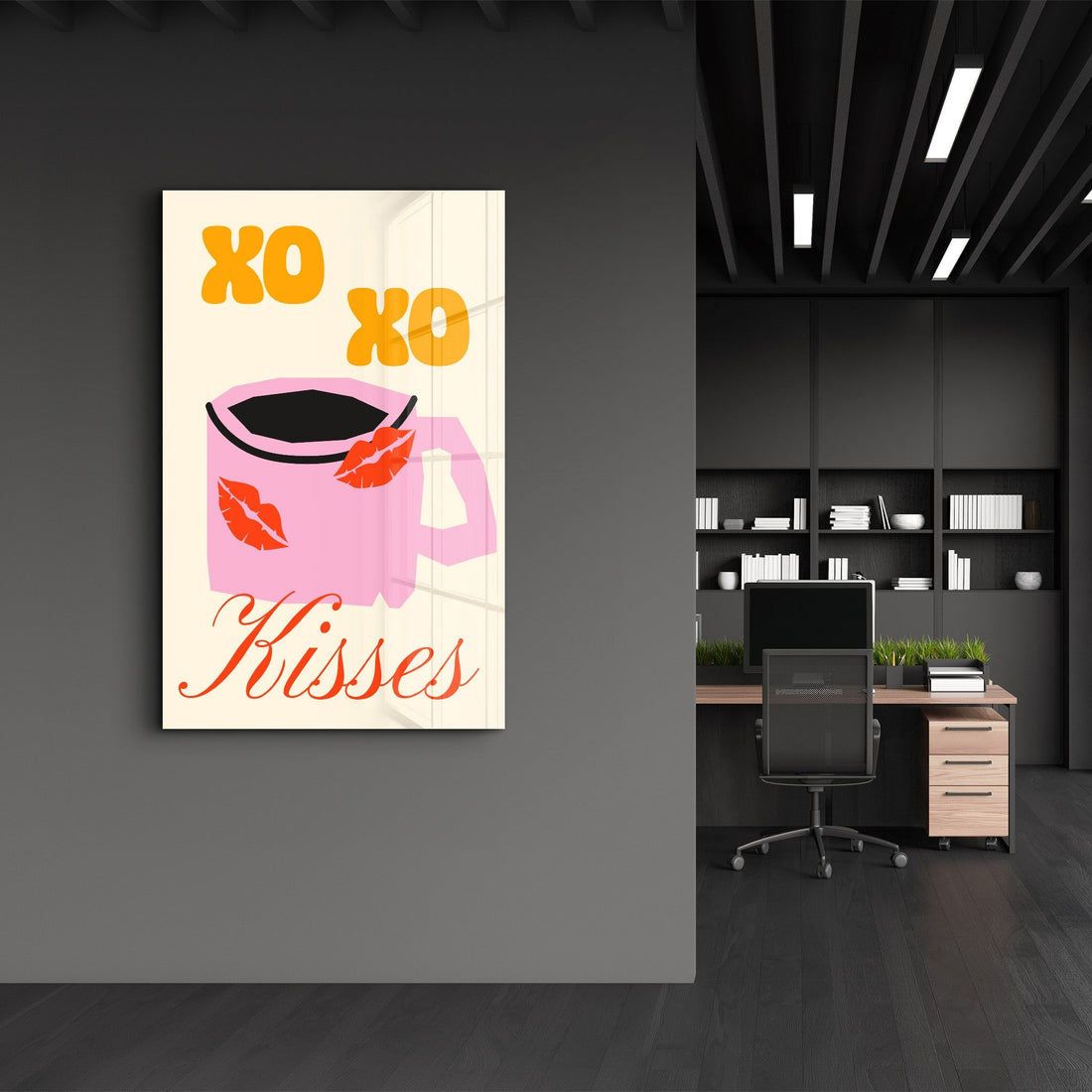 Poster Pop Art "XO XO Kisses"