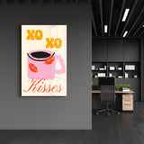 Poster Pop Art "XO XO Kisses"