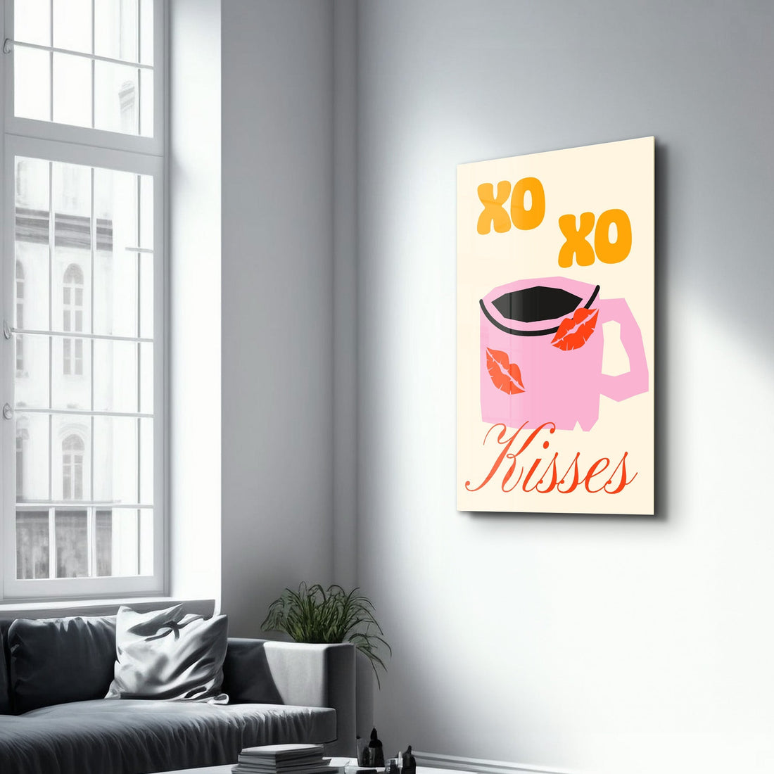 Poster Pop Art "XO XO Kisses"