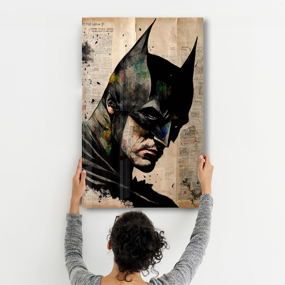Poster décoratif "Dark Knight – Mixed Media Edition"