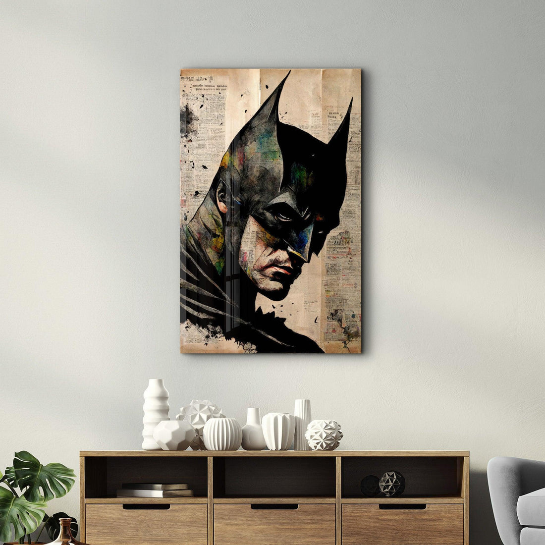 Poster décoratif "Dark Knight – Mixed Media Edition"