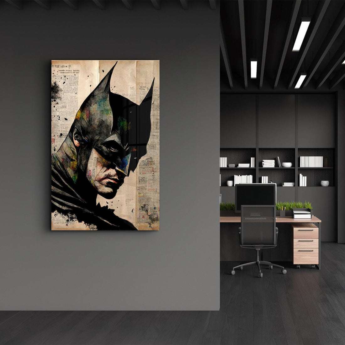 Poster décoratif "Dark Knight – Mixed Media Edition"