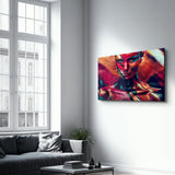 Tableau Portrait Abstrait Multicolore