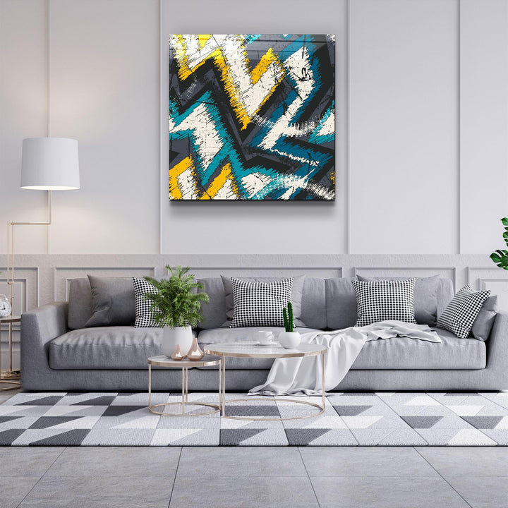Tableau Mural "Zigzag Urbain"