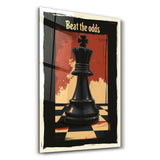 Tableau Pop Art – Roi des Échecs "Beat the Odds"