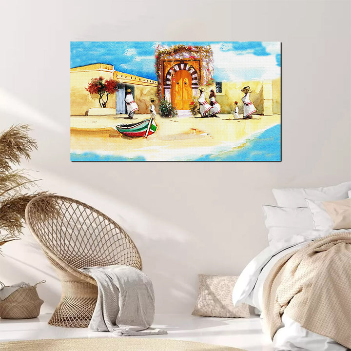 Tableau décoratif djerba adorable - 140x80 cm
