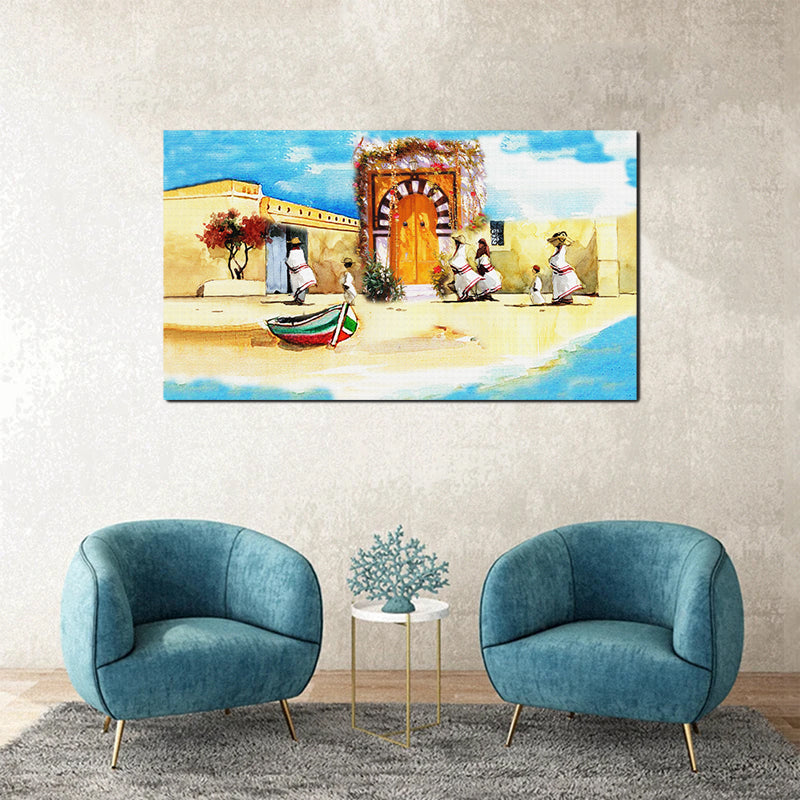 Tableau décoratif djerba adorable - 140x80 cm