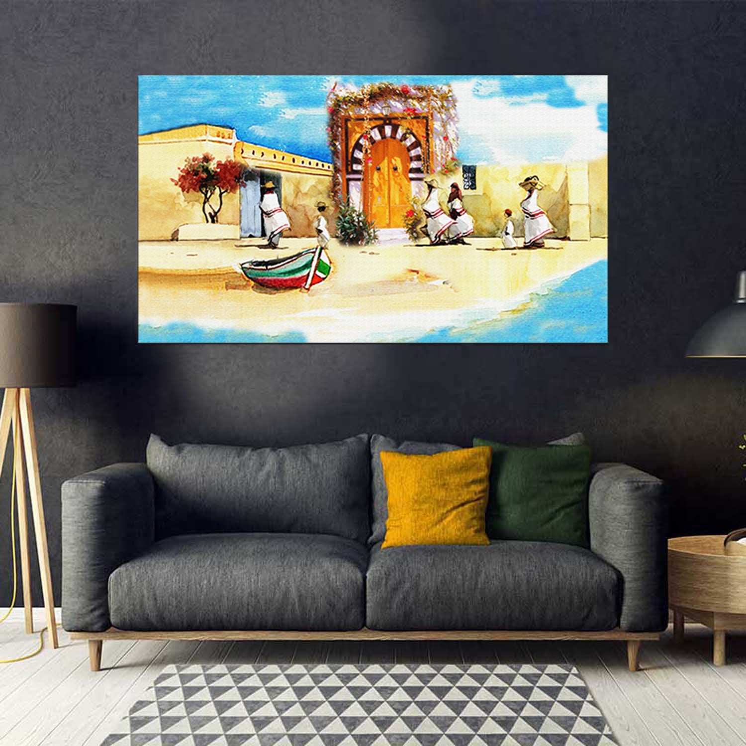 Tableau décoratif djerba adorable - 140x80 cm