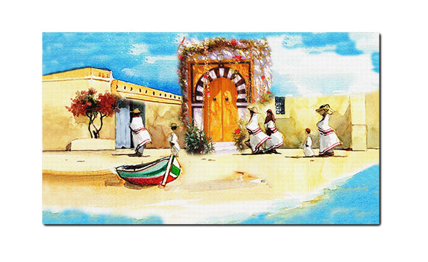Tableau décoratif djerba adorable - 140x80 cm
