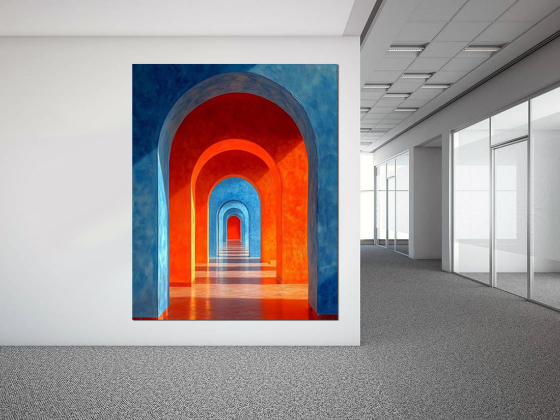 tableau architecture arcs à l'infini - 100x125 cm