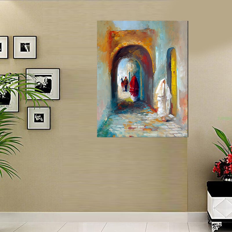 tableau décoratif Arc Médina - 80 x 100 cm - vinyle mat sur Mdf