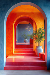 tableau architecture hall arabesque - 80x120 cm