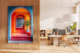 tableau architecture hall arabesque - 80x120 cm