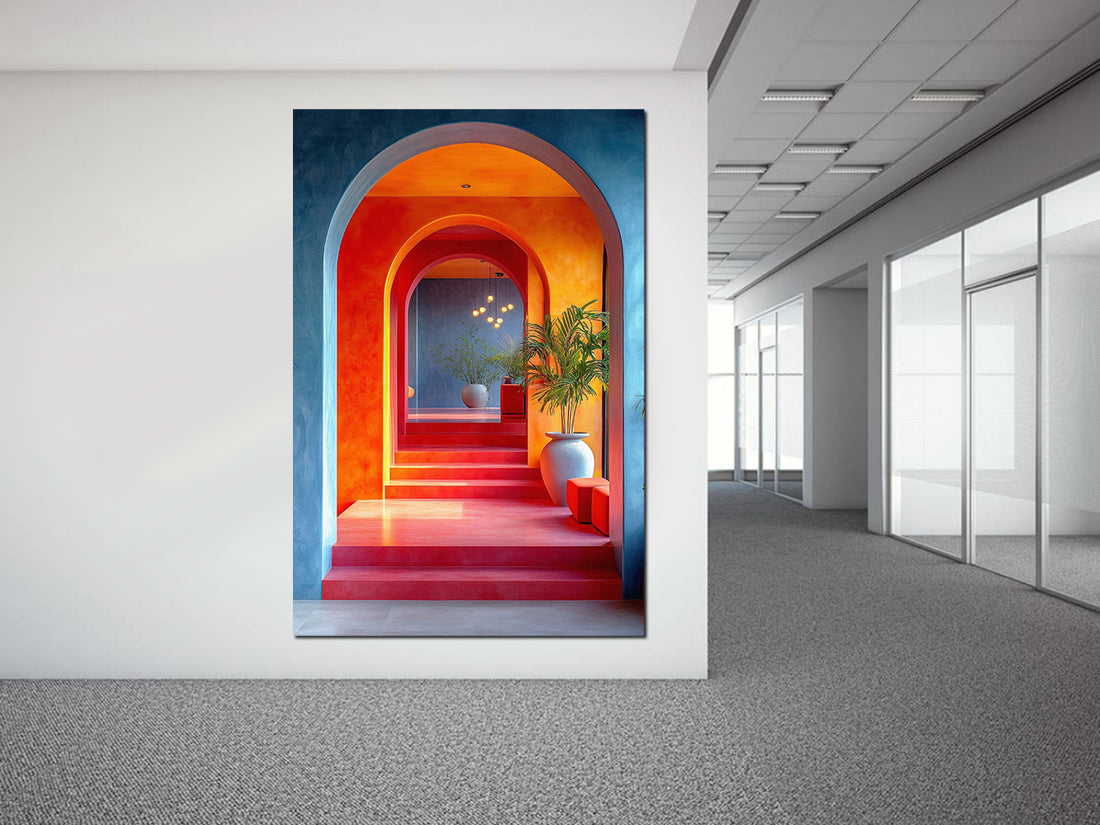 tableau architecture hall arabesque - 80x120 cm