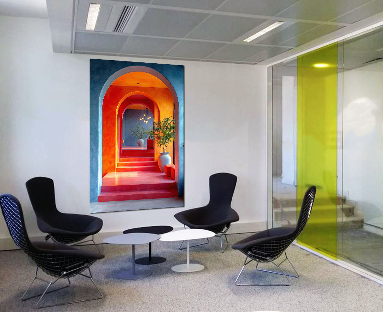 tableau architecture hall arabesque - 80x120 cm