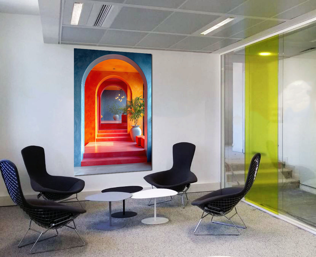 tableau architecture hall arabesque - 80x120 cm