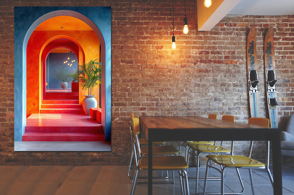 tableau architecture hall arabesque - 80x120 cm