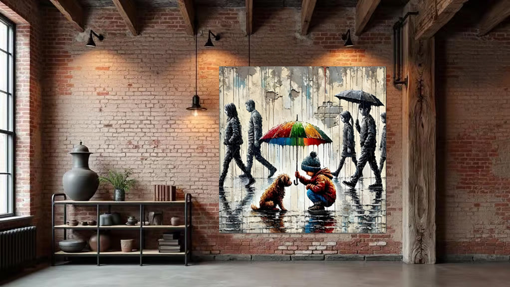 tableau « L'Innocence Protectrice » en vinyle sur mdf
