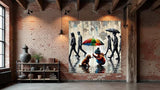 tableau « L'Innocence Protectrice » en vinyle sur mdf