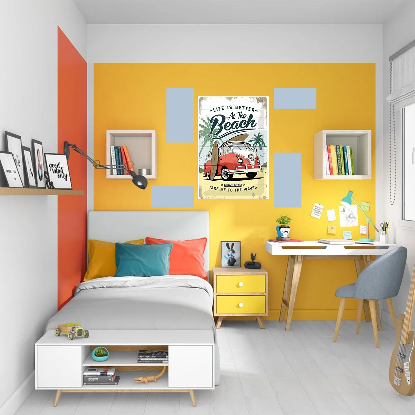 Tableau décoratif - Beatch PF-  21-30 cm - vinyle mat