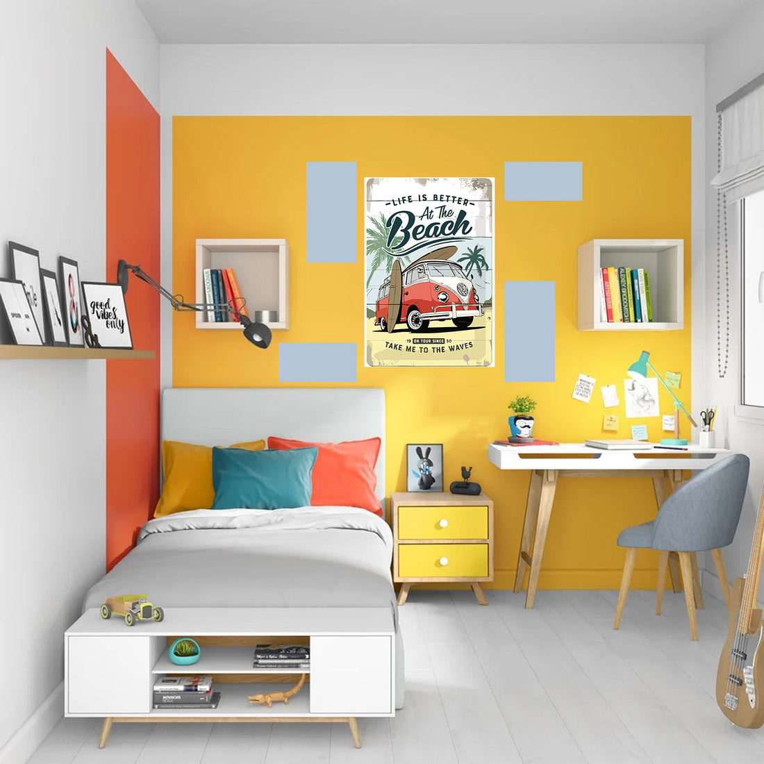 Tableau décoratif - Beatch PF-  21-30 cm - vinyle mat