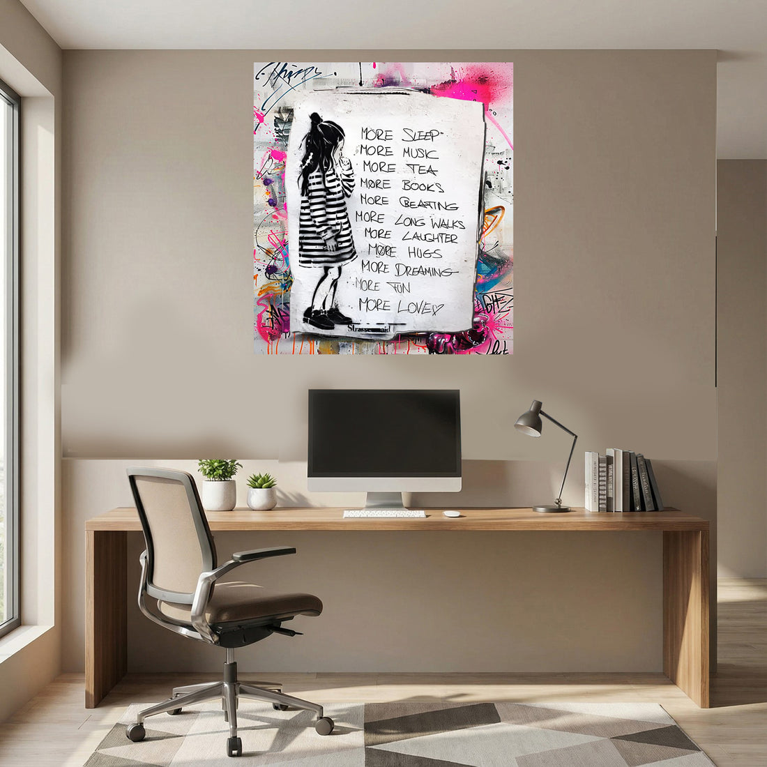 tableau « Murmures Urbains » en vinyle sur mdf