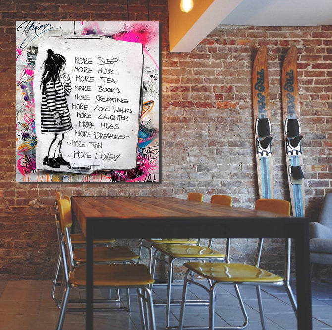 tableau « Murmures Urbains » en vinyle sur mdf