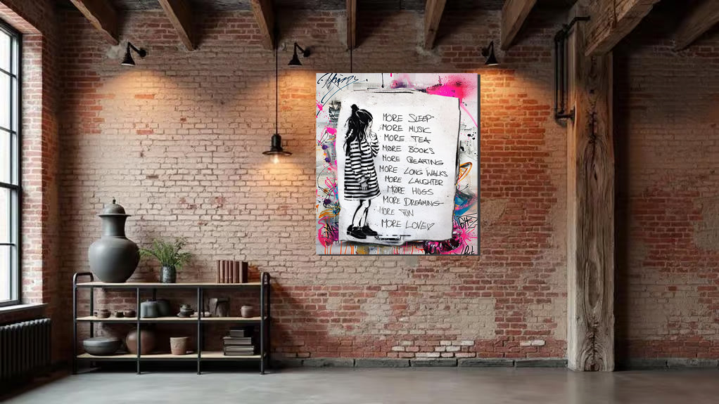 tableau « Murmures Urbains » en vinyle sur mdf