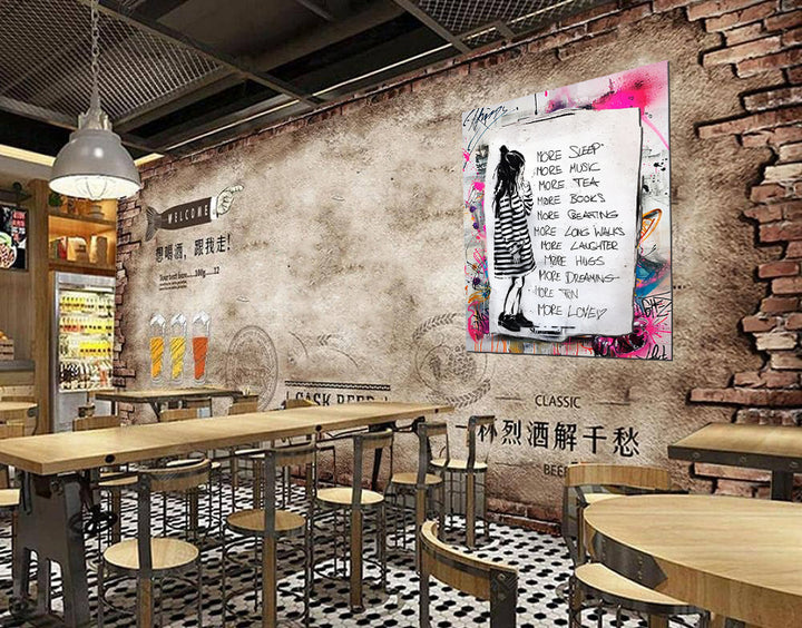 tableau « Murmures Urbains » en vinyle sur mdf