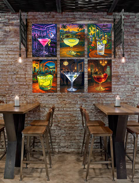 Pack  Café & Bar 1 | 6 plaques