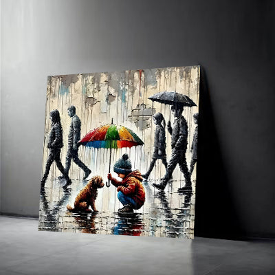 tableau « L'Innocence Protectrice » en vinyle sur mdf