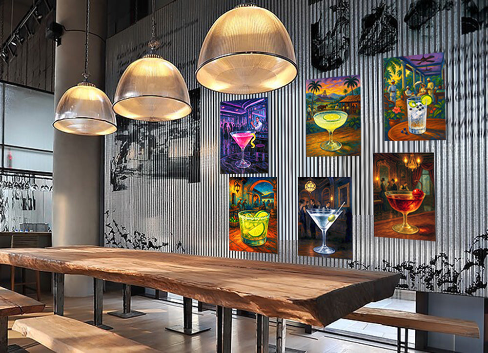 Pack  Café & Bar 1 | 6 plaques