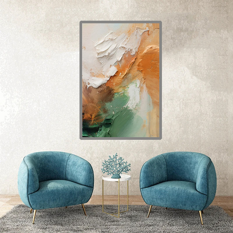 tableau  abstrait platre - 80x120 cm