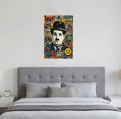tableau charlot - 30x45cm