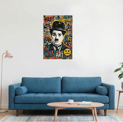 tableau charlot - 30x45cm