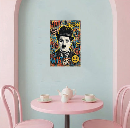 tableau charlot - 30x45cm
