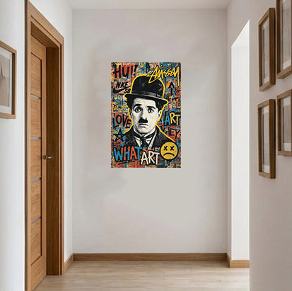 tableau charlot - 30x45cm