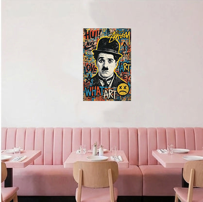 tableau charlot - 30x45cm