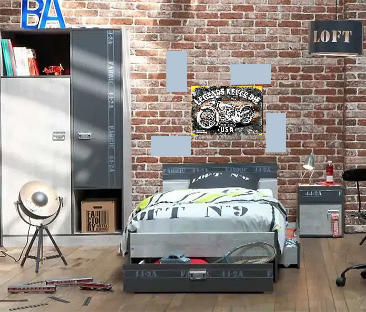 Tableau décoratif - plaque 21x30cm -  légende