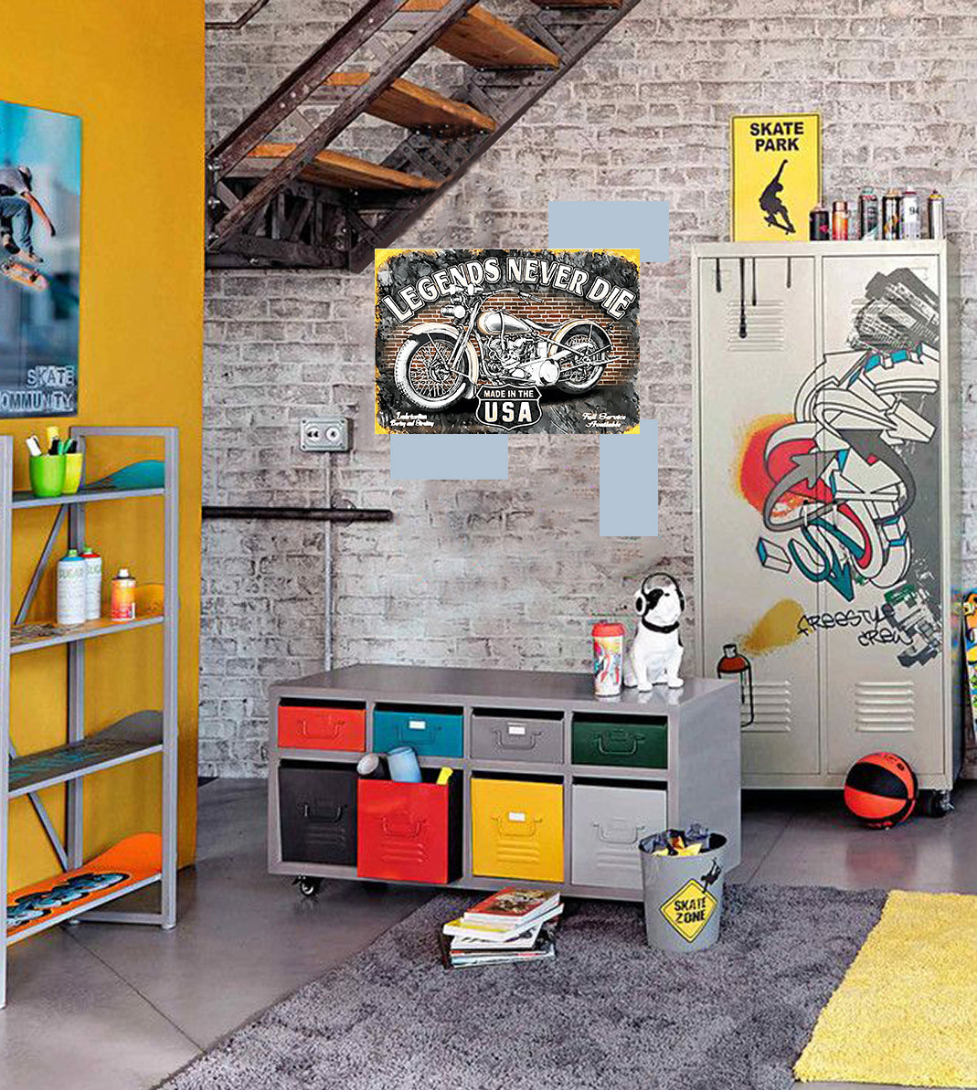 Tableau décoratif - plaque 21x30cm -  légende