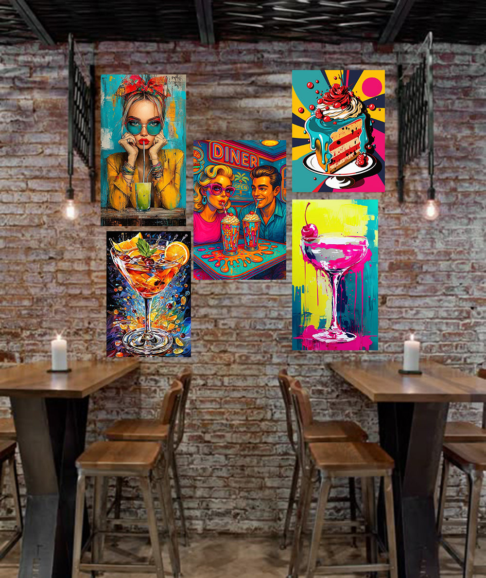 pack coktail wao - 5 tableaux