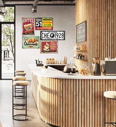 Pack Cafe 3   |  5 plaques