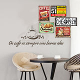 Pack Cafe 3   |  5 plaques