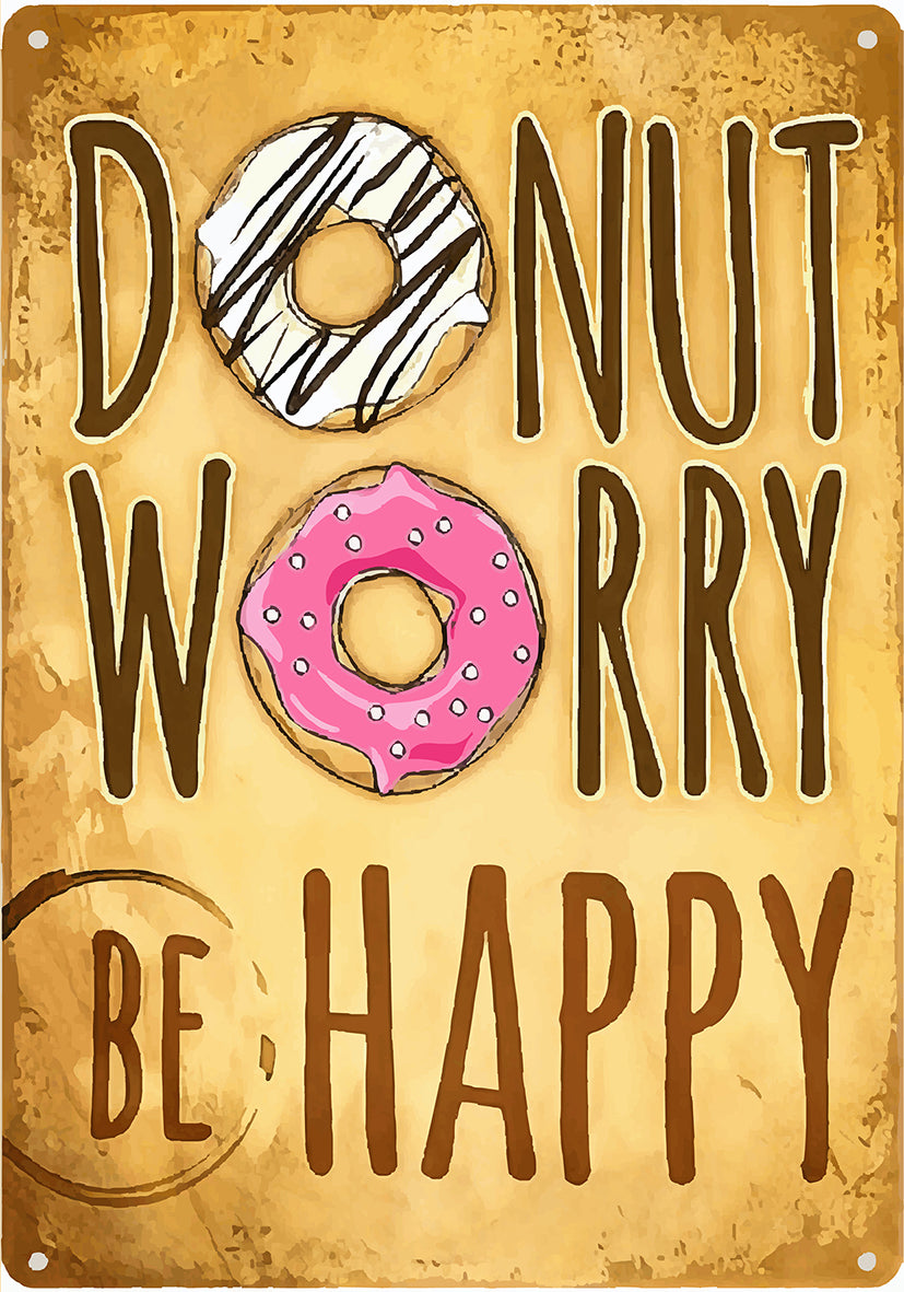 Tableau décoratif - plaque 21x30cm - don’t worry